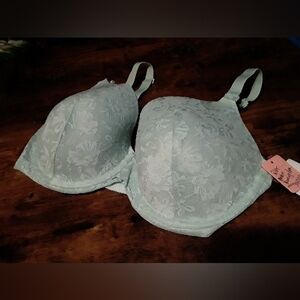 Auden Light Blue Floral Maternity/Nursing Bra